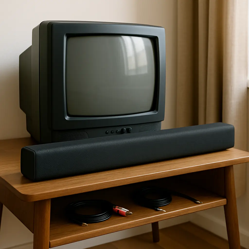 Barre de son pour TV ancienne sans HDMI : optique, RCA, jack — notre guide 2026