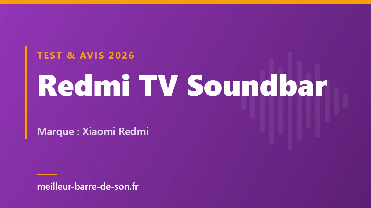 Redmi TV Soundbar : avis sur la barre à 50 €